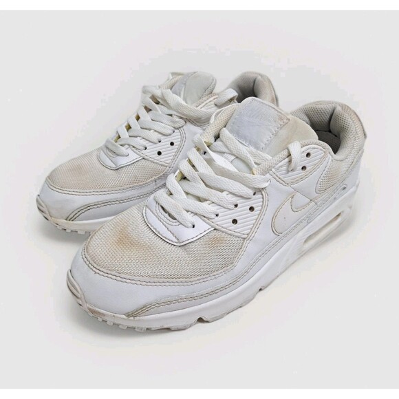 Nike Air Max 90 Men's Size 7.5 Triple White CN8490-100 Sneaker - Picture 1 of 11